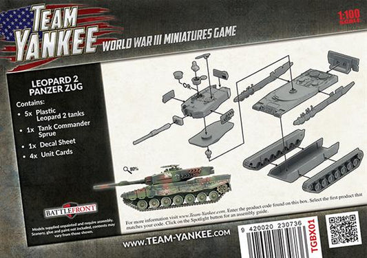 WWIII: Team Yankee West German Leopard 2 Panzer Zug