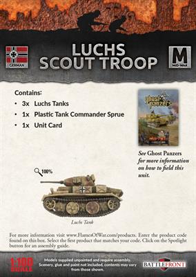 FOW German Panzer II (Luchs) Scout Troop
