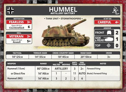 FOW German Hummel 15cm SP Artillery Battery