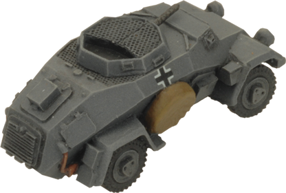 FOW German Cross Sd Kfz 221 and 222 Light Scout Troop