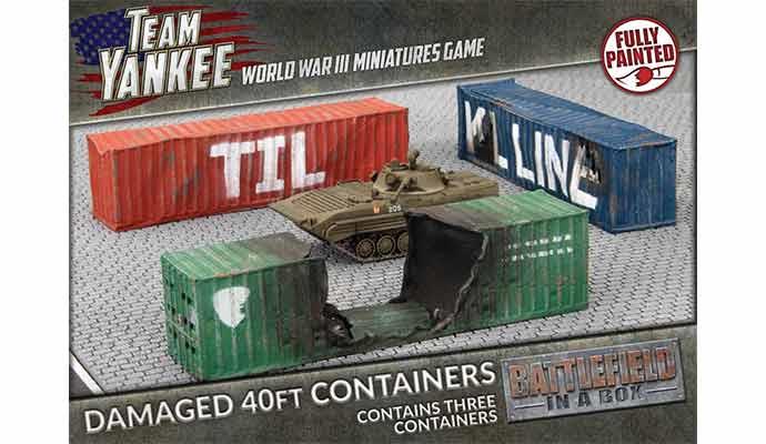 Modern Shipping Containers - Damaged (x3)