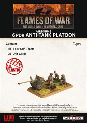 FOW British Airborne 6pdr Anti-tank Platoon British