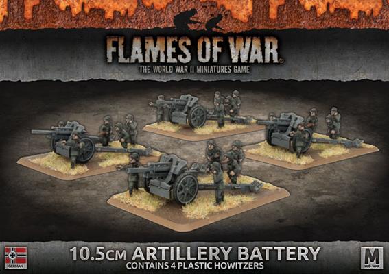 FOW German 10.5cm Artillery Battery