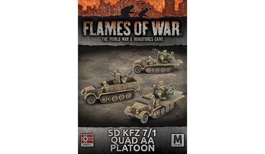 FOW German Sd Kfz 7/1 Quad AA Platoon