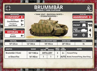 FOW German Brummbar Assault Tank Platoon (x2)