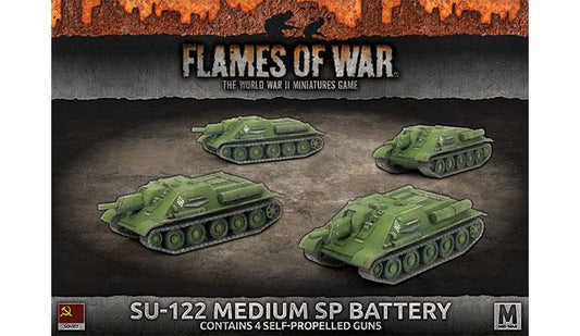 FOW Soviet SU-122 Medium SP Battery Mid-War