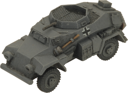 FOW German Cross Sd Kfz 221 and 222 Light Scout Troop