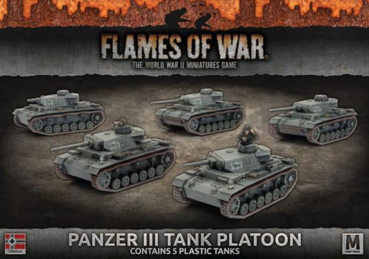 FOW German Panzer III Platoon