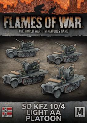 FOW German Cross Sd Kfz 10/4 Light AA Platoon