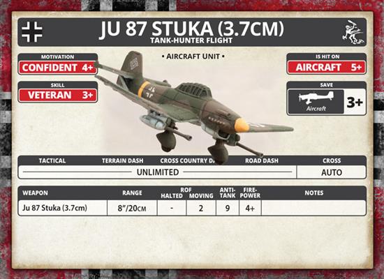 FOW German Ju 87 Stuka Flight