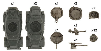 FOW German Cross Sd Kfz 221 and 222 Light Scout Troop