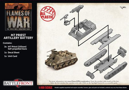 Flames of War American M7 Priest Artillery Battery