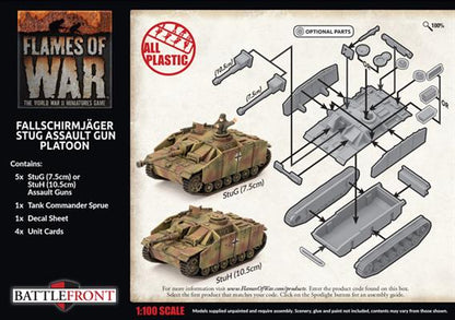 FOW German Fallschirmjager StuG Assault Gun Platoon