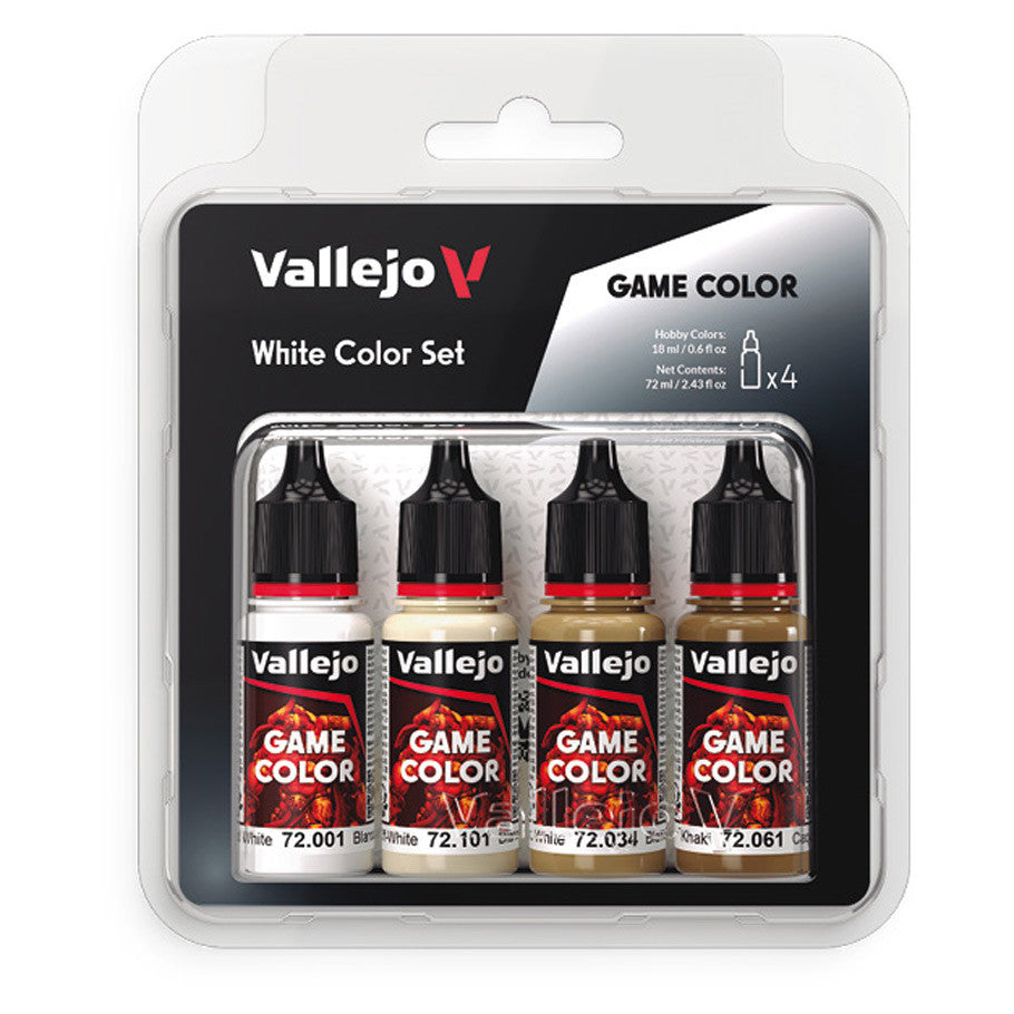 Vallejo Game Color White Set (4)