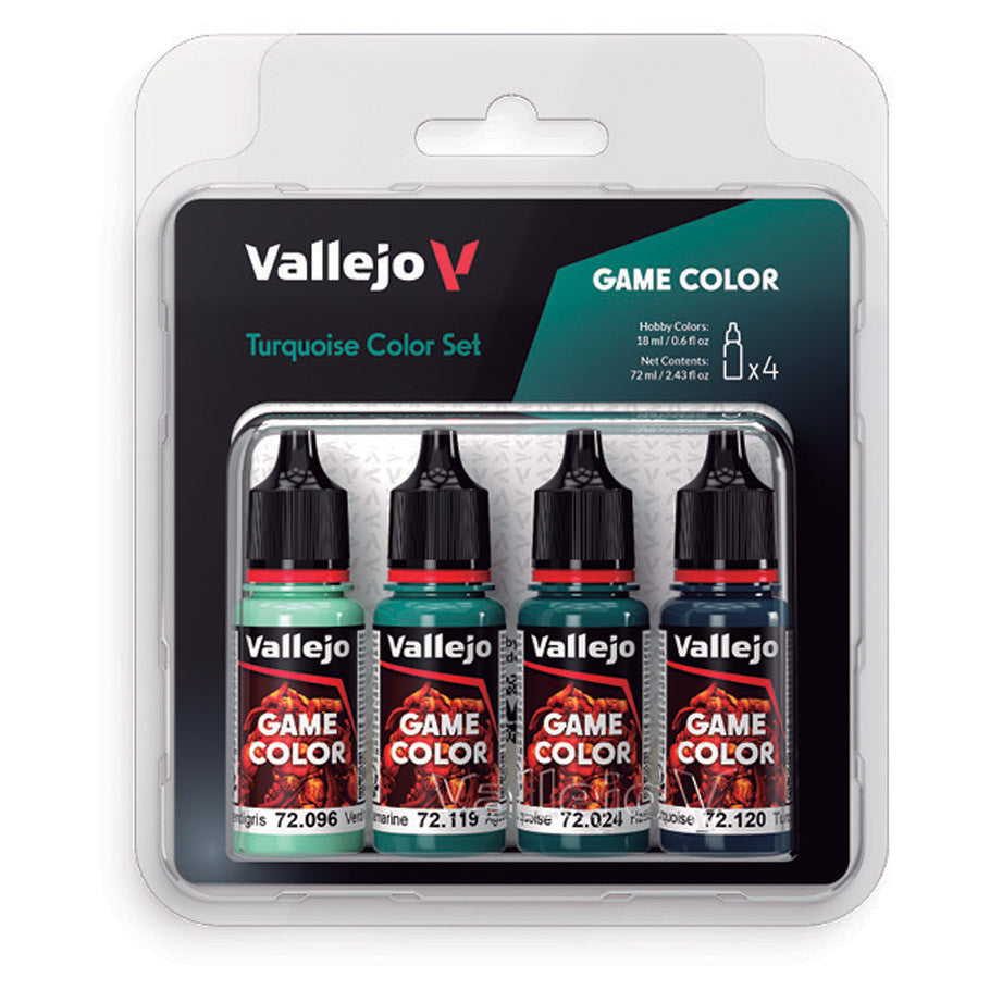 Vallejo Game Color Turquoise Set (4)