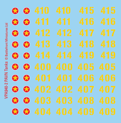 Nam PAVN Decal Sheets
