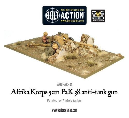 Bolt Action Afrika Korps 5cm PaK 38 Anti-Tank Gun