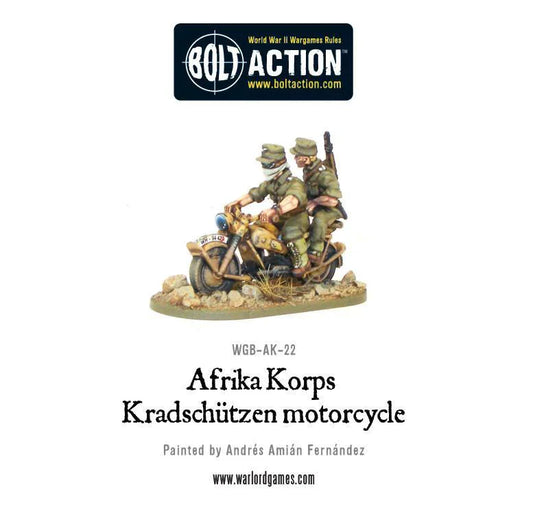 Bolt Action Afrika Korps Kradschutzen Motorcycle