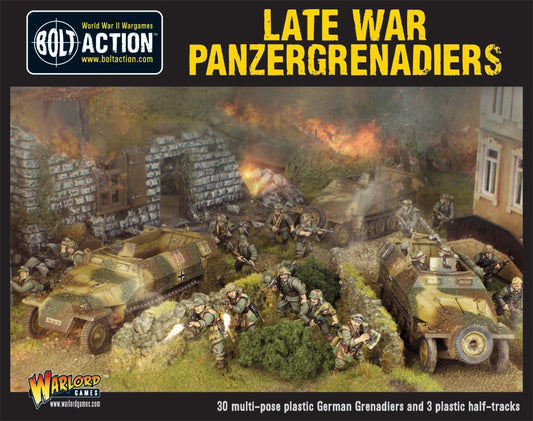 Bolt Action Late War Panzergrenadiers (30 Plus 3 Hanomags)