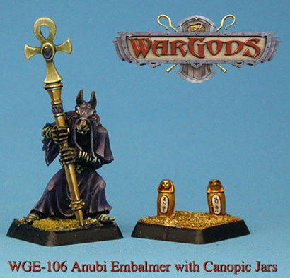 WarGods of Aegyptus Anubi Embalmer With Canopic Jars