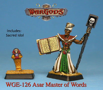 WarGods of Aegyptus Asar Master Of Words With Sacred Idol