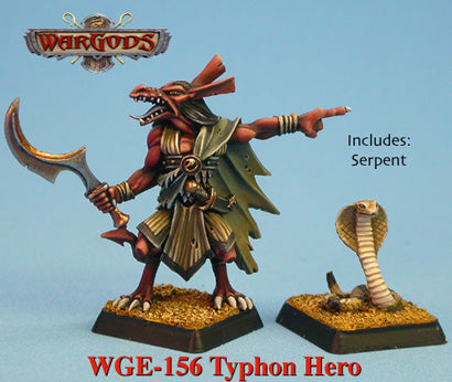 WarGods Typhon Hero, with Serpent