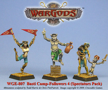 WarGods of Aegyptus Basti Camp-Followers 4: Spectator's Pack