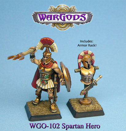 WarGods of Olympus Spartan Hero & Armor Rack