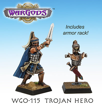 WarGods of Olympus Trojan Hero and Armor Rack