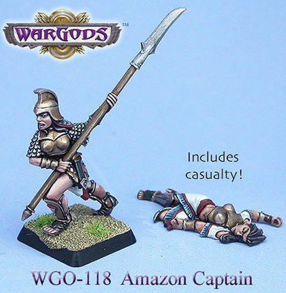 WarGods of Olympus Amazon Captain, With Casualty