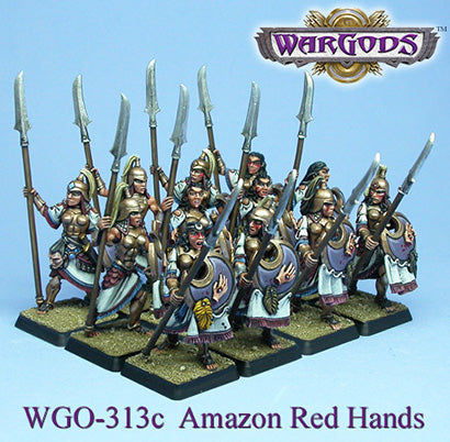 WarGods of Olympus Amazon Warrior Unit - Red Hands (12)