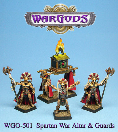 WarGods of Olympus Spartan War Altar & Guards