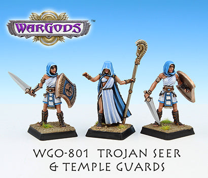 WarGods of Olympus Trojan Seer and Temple Guards