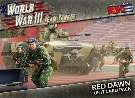 WWIII Team Yankee Red Dawn Unit Cards