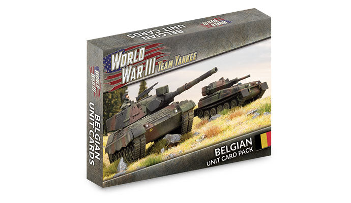 WWIII Team Yankee Belgian Unit Cards