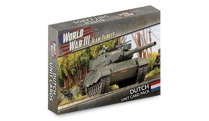 WWIII Team Yankee Dutch Unit Cards