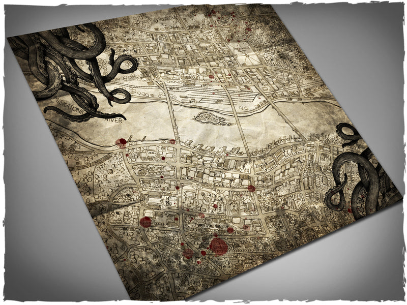 Deep-Cut Studio Game Mat - Arkham Horror 3x3 feet