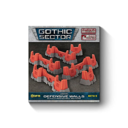 Gothic Sector Legion Defensive Walls (Red)