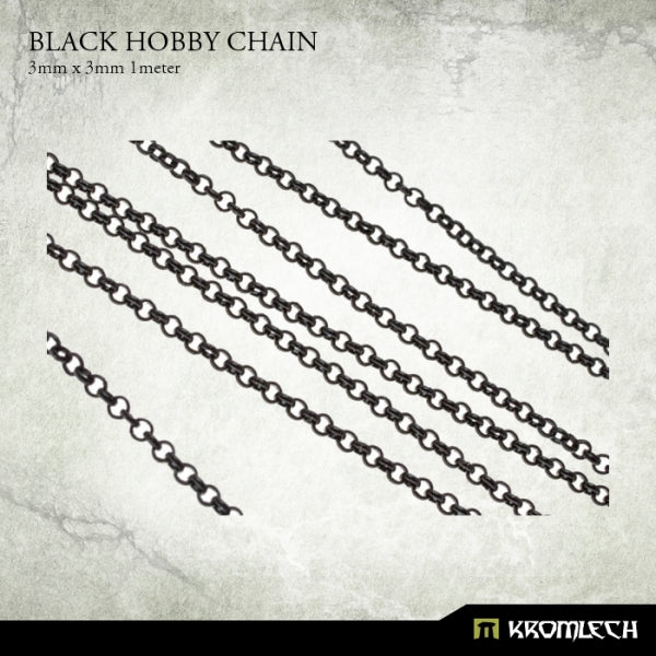 Kromlech Black Hobby Chain (1 Meter)