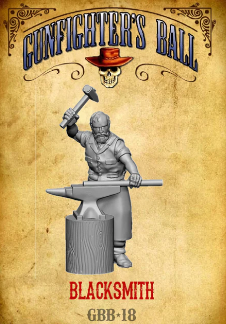 Gunfighter's Ball Blacksmith with Anvil