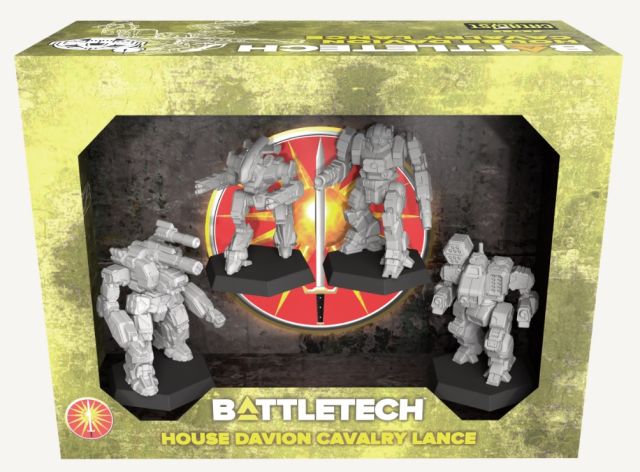 BattleTech House Davion Cavalry Lance Force Pack