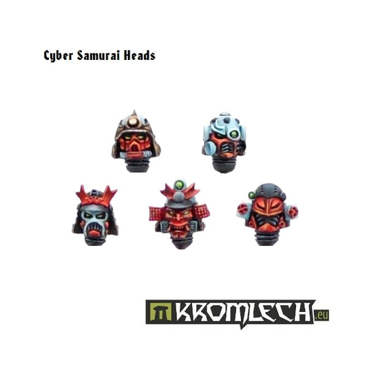Kromlech Cyber Samurai Heads (10)