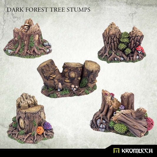 Dark Forest Tree Stumps