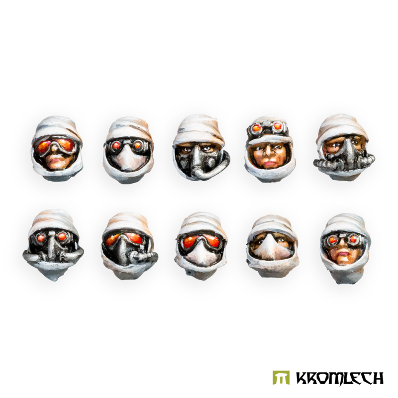 Desert Raiders Guard Heads (10)