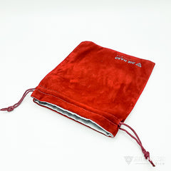 Satin Lined Velvet Bag Medium Crimson Red