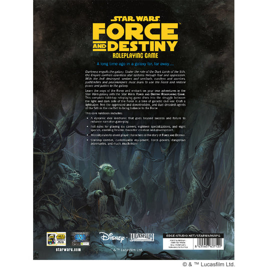 Star Wars RPG Force and Destiny Core Rulebook