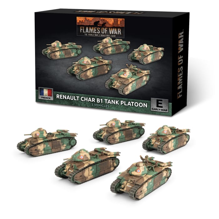 Flames of War Renault Char B1 Tank Platoon