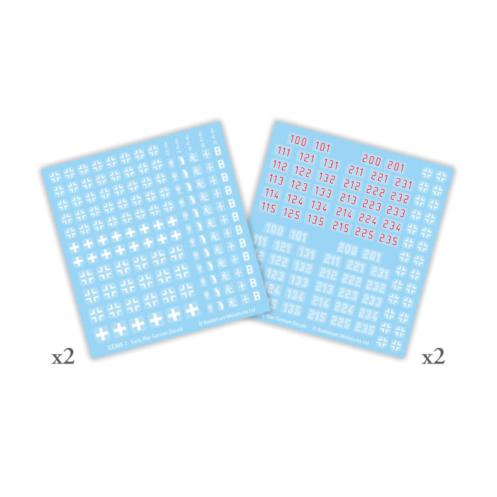 FOW German Early War Decal Set