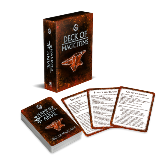 D&D Vault 5e Hammer & Anvil Magic Item Deck