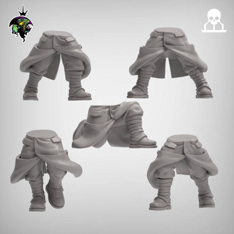 French Style Long Coat Legs Set